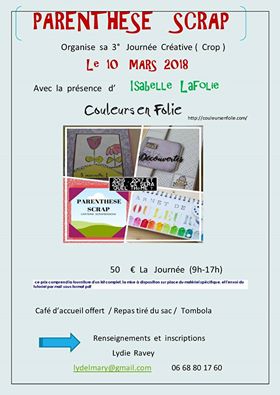 VDI en matériel créatif animatrice en scrapbooking parenthese scrap chouponline