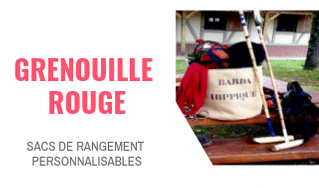 grenouille rouge sacs de rangement personnalisables pub chouponline